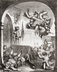 Ilustración de George Cruikshank para el poema 